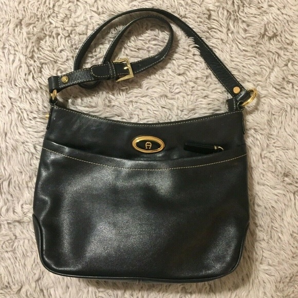 Etienne Aigner Black Shoulder Purse - Picture 3 of 8